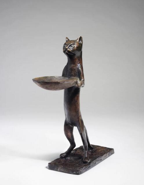 迪亚哥64贾克梅蒂(1902-1985《猫管家》棕锈青铜高29.5 cm.