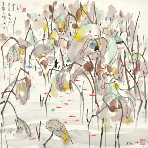 吴冠中 是空是色入画来