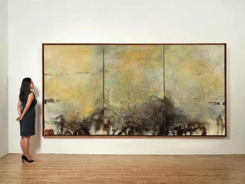 赵无极（1920-2013）《15.01.82》，油彩画布（三联作），1982年作，估价：70,000,000 – 120,000,000港元