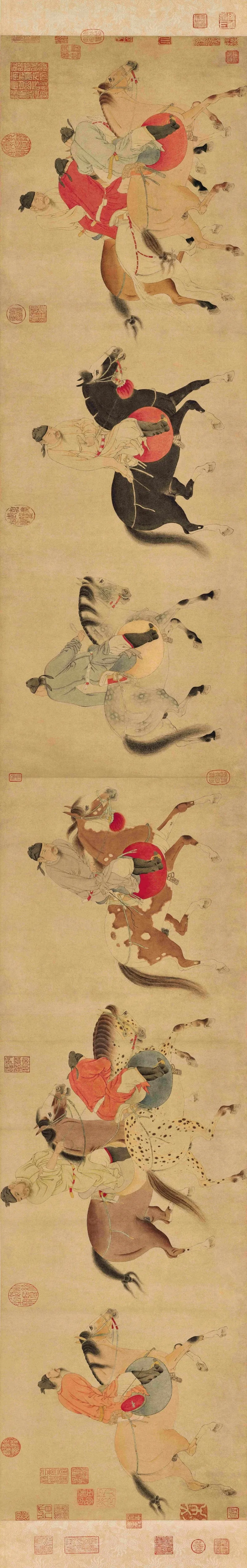 任仁发《五王醉归图》