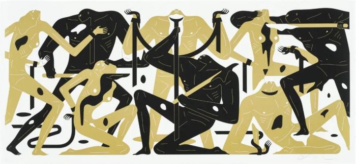 克里昂·彼得森 (Cleon Peterson)《凝视太阳（白/金）》