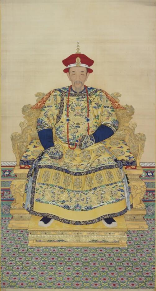 清康熙清圣祖康熙皇帝朝服像北京故宫博物院藏