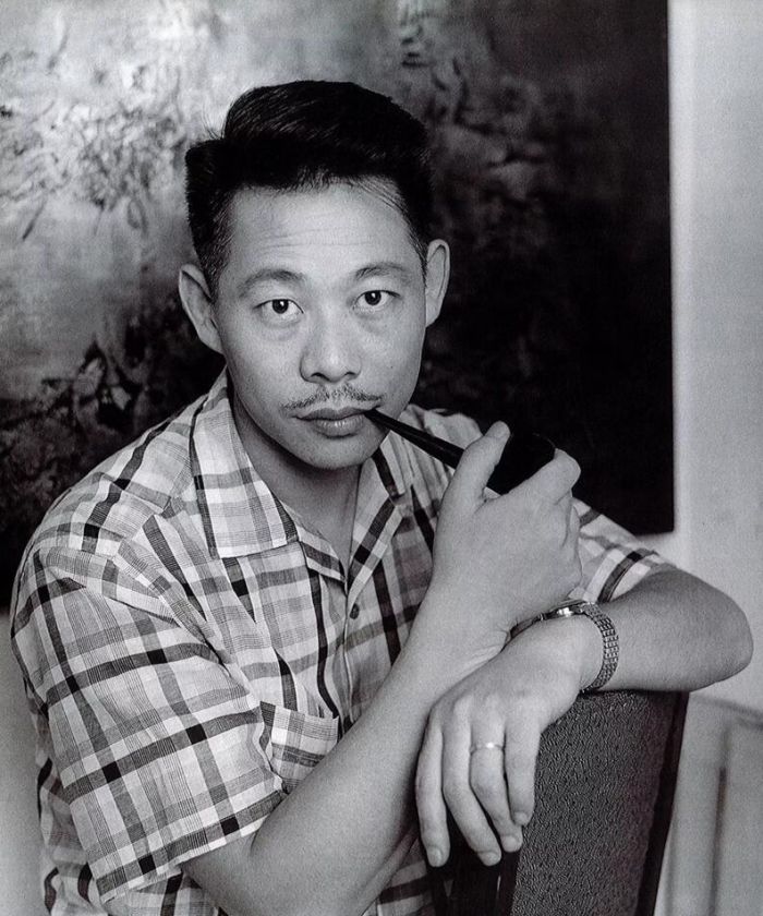 赵无极，1950年摄于巴黎