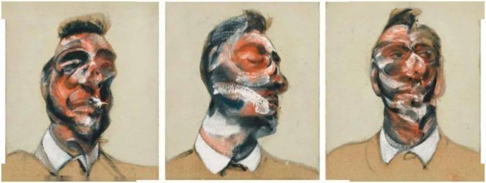 THREE STUDIES FOR PORTRAIT OF GEORGE DYER (ON LIGHT GROUND)