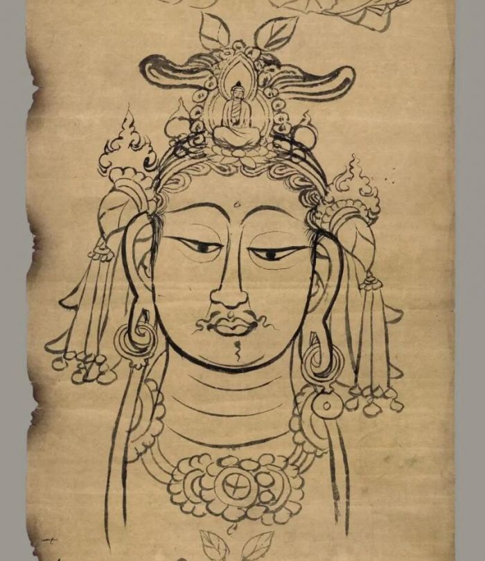 晚唐或五代十世纪白描草稿