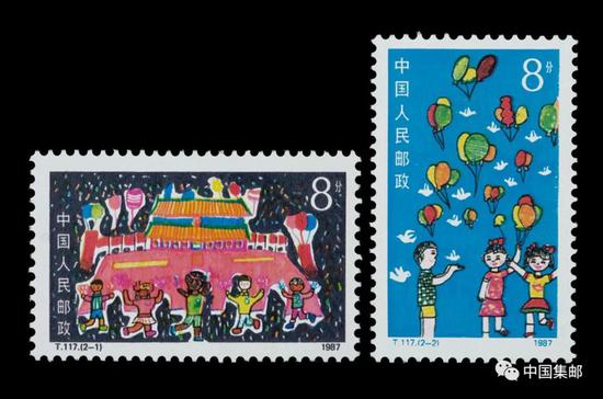 12枚无齿邮票带你1秒回到童年
