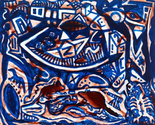 A.R.彭克画作 《远景》,2011