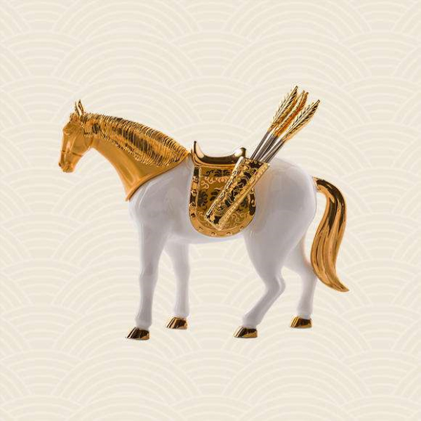 故宫博物院研发的文创产品“神骏水果叉”