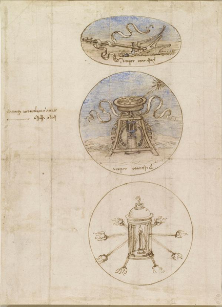 达·芬奇，《工程设计图》，1506-1510年