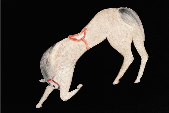 常玉 休闲之马（曲腿马） 35.5×55cm