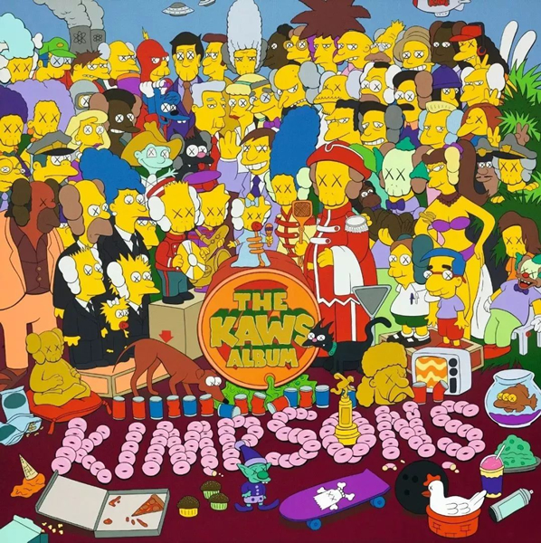 苏富比2019春拍 KAWS《THE KAWS ALBUM 》101.6×101.6cm 2005 成交价：HKD 115,966,000  来源：苏富比