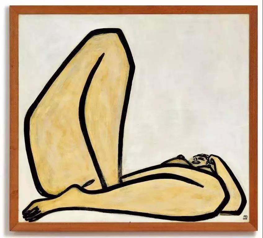 常玉 《曲腿裸女》 油彩纤维板 1965年作 122.5× 135cm