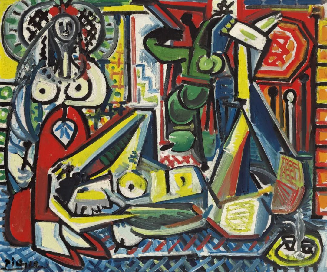 巴布罗·毕加索（1881-1973）《阿尔及尔的女人（F版）》，油彩画布，54 x 65 cm.。1955年1月17日作。估价范围：2500万美元区间。将于“ONE：现当代全球联合夜拍”纽约拍场呈献