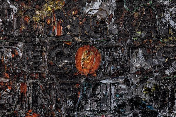 马克·布拉德福特，《洛杉矶》（局部），综合材料，2019，摄影: Joshua White。?马克·布拉德福特，图片：艺术家及豪瑟沃斯
