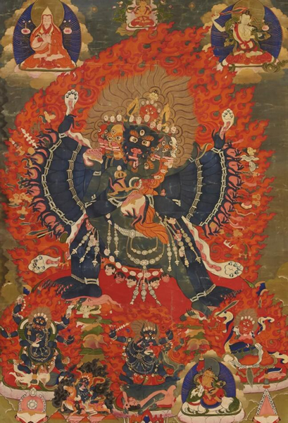清大威德金刚唐卡