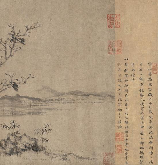 19西泠春拍中国书画：浅议倪瓒《疏篁古木图卷》