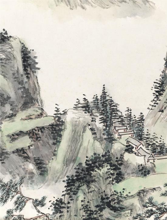 2019西泠春拍中国书画：黄宾虹《山居治学图》