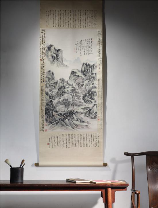 2019西泠春拍中国书画：黄宾虹《山居治学图》