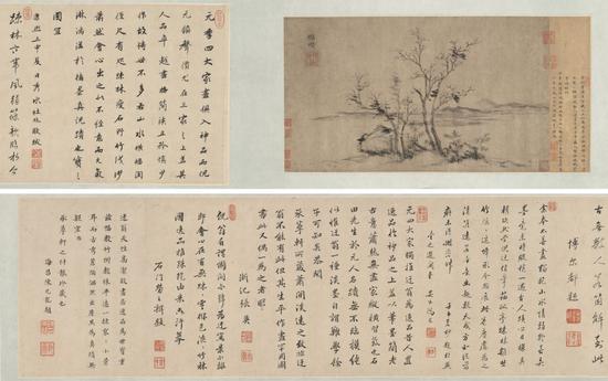 19西泠春拍中国书画：浅议倪瓒《疏篁古木图卷》
