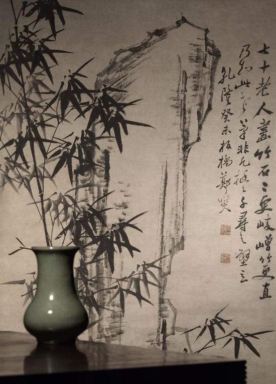 华艺国际2019春拍：郑板桥晚年巨制《竹石图》