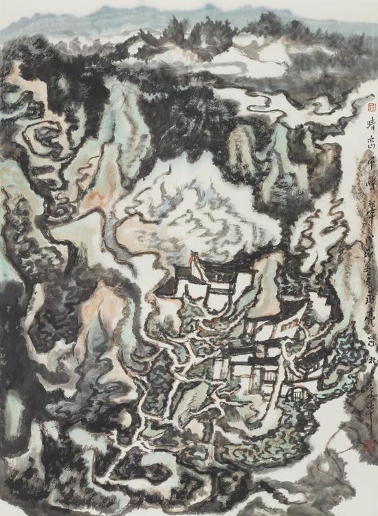 晴峦千峰翠91x66cm 2019年 王永亮