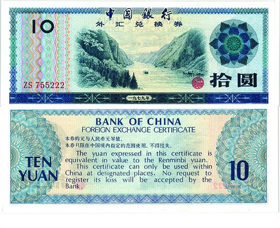 外汇兑换券的前世今生