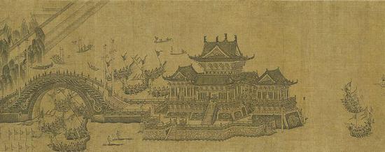 图1 王振鹏《龙舟夺标图》（局部）