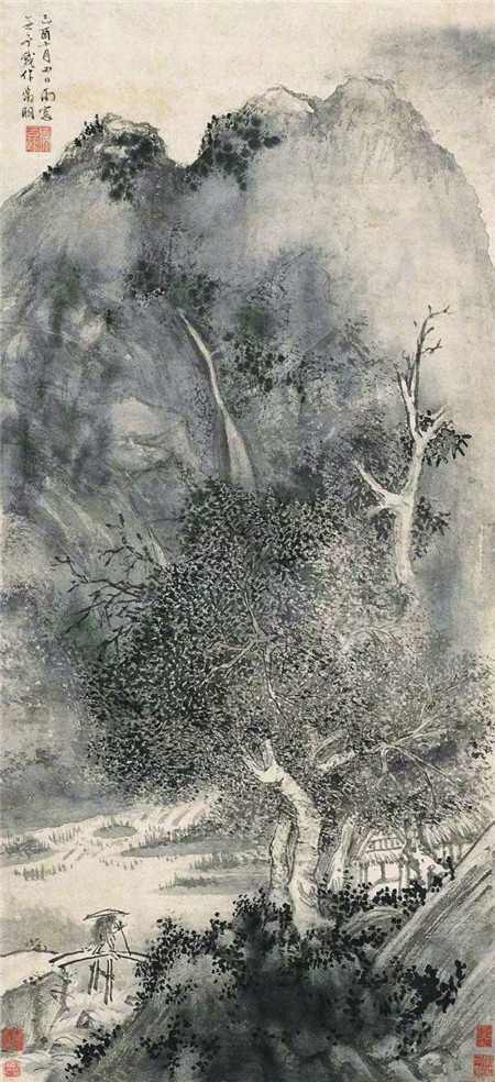 倾听三位近代国画名家画里的“雨声”
