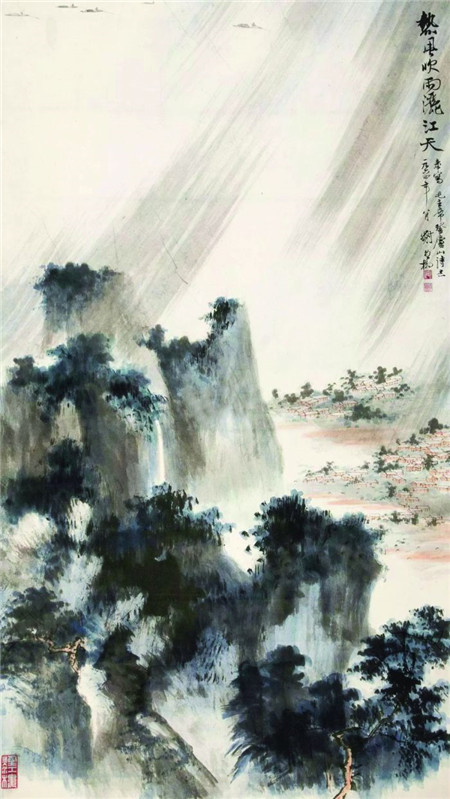 倾听三位近代国画名家画里的“雨声”