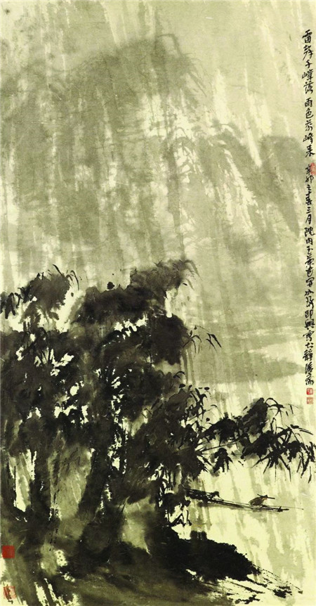 倾听三位近代国画名家画里的“雨声”