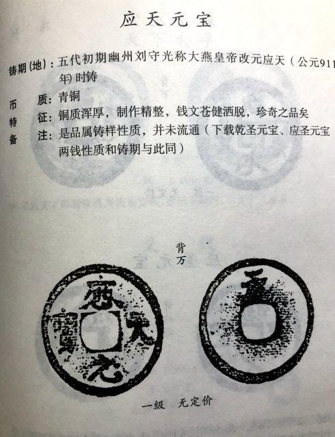 五代十国北燕铸应天元宝背万