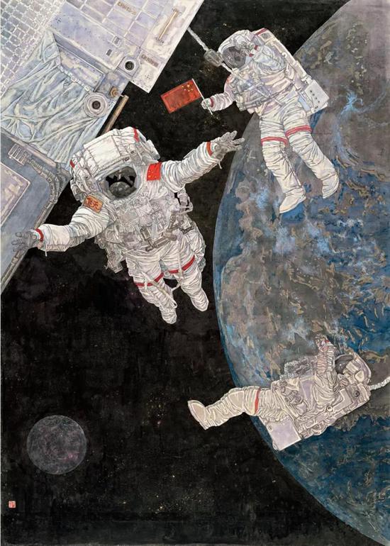 毛珠明作品《中国梦——飞天》