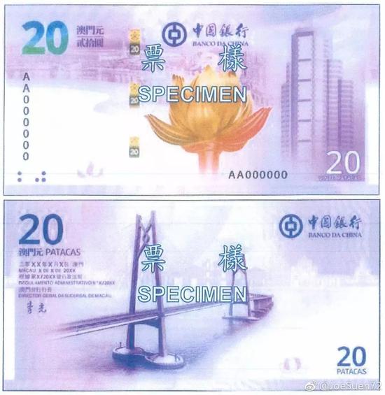 下半年将发行澳门回归20周年纪念钞