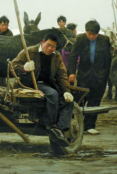 王宏剑《初雪乡关》：用心用情画农民