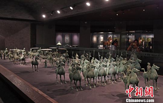 图为甘肃省博物馆馆藏文物。（资料图）杨艳敏摄
