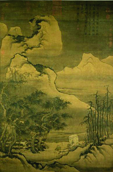 用书画讲述袁安卧雪的故事