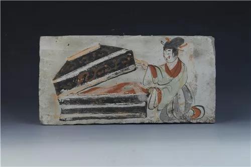 魏晋?仕女开箱图壁画砖，高台县博物馆藏