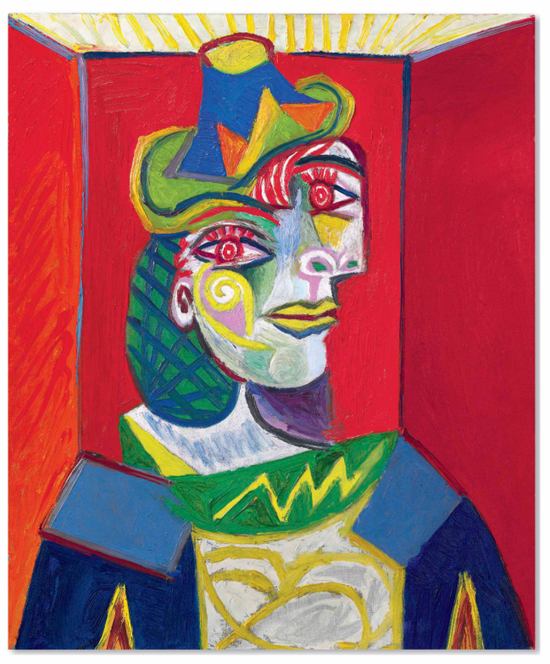 No.8毕加索《女人半身像 （朵拉·玛尔）》65.1 x 54cm 1938年1月12日作于巴黎