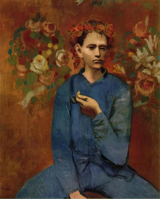 No.4毕加索《拿烟斗的男孩》1905年 100×81cm