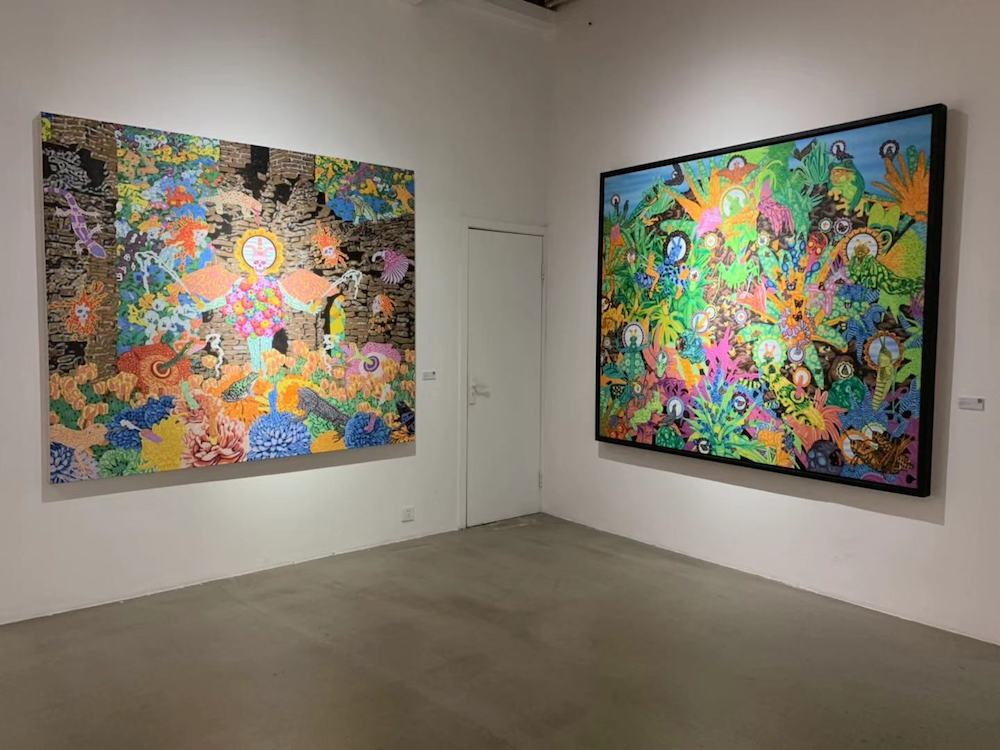 张弛个展:“异态灵体的狂想”在虹墙画廊举行