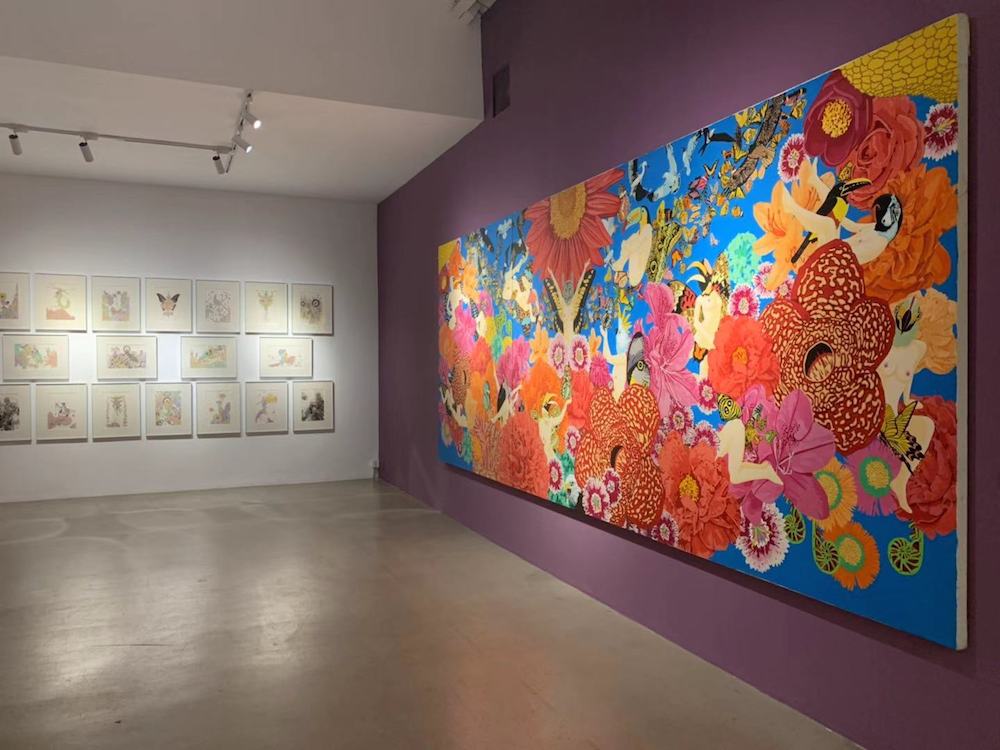 张弛个展:“异态灵体的狂想”在虹墙画廊举行