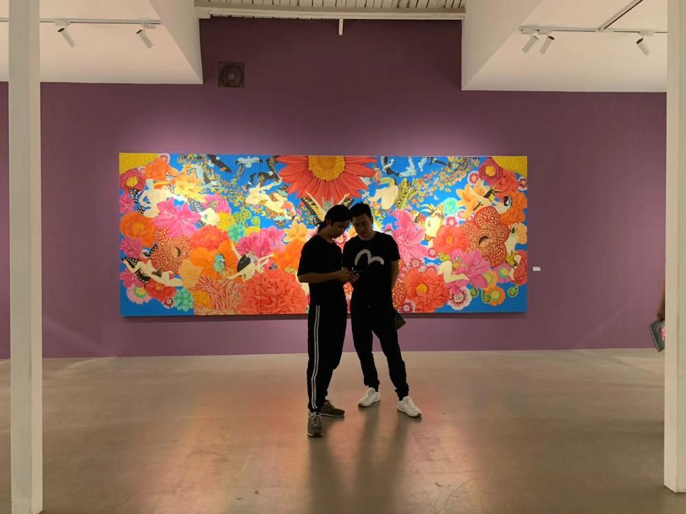 张弛个展:“异态灵体的狂想”在虹墙画廊举行