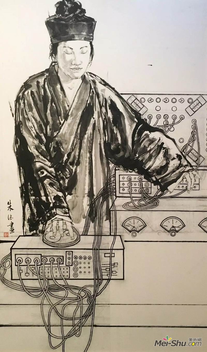 朱德《技近乎道》，纸本水墨，217