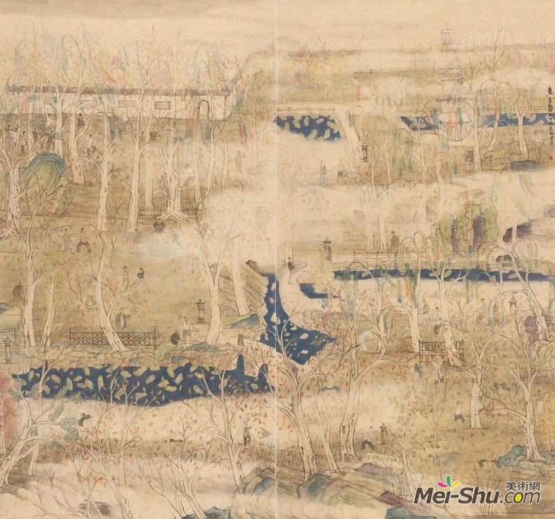 李致臣《晨》，纸本水墨，180×194cm，指导教师：张谷旻教授