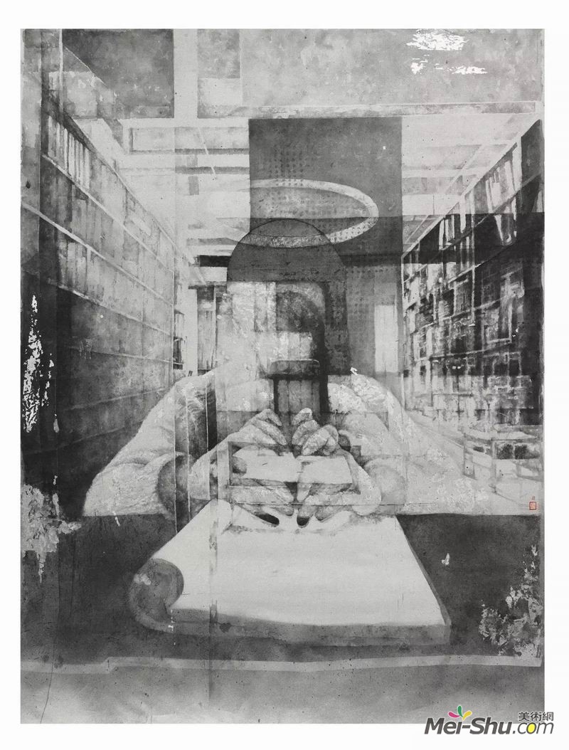 蒋僖《瑀瑀》，绢本水墨，145×111cm，指导教师：花俊副教授
