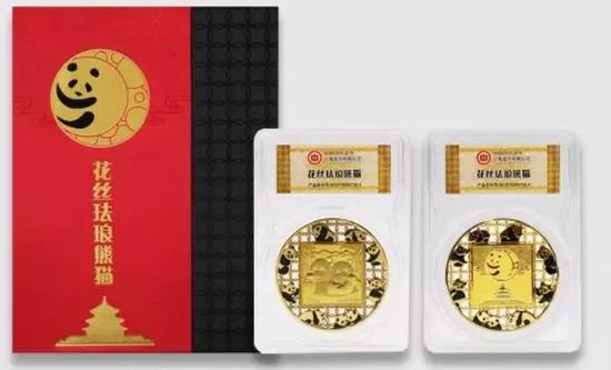 花丝珐琅熊猫银章:中国最具悬疑的章