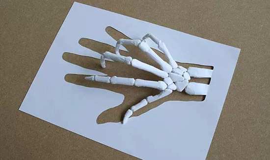 他们把平板纸玩出了3D效果