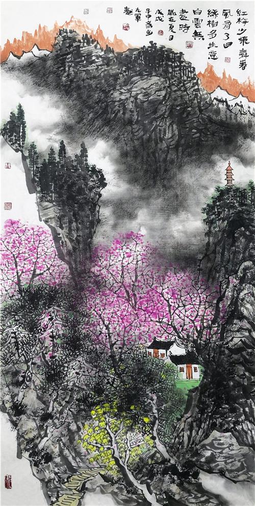 《红梅舞春风》