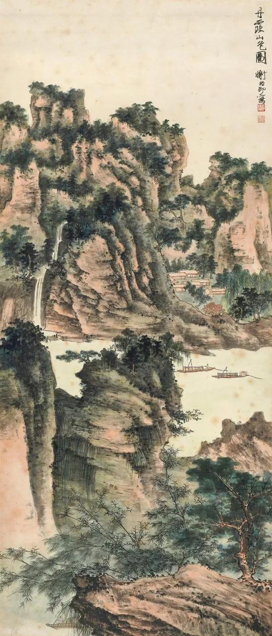Lot571 谢稚柳（1910-1997） 丹霞山色