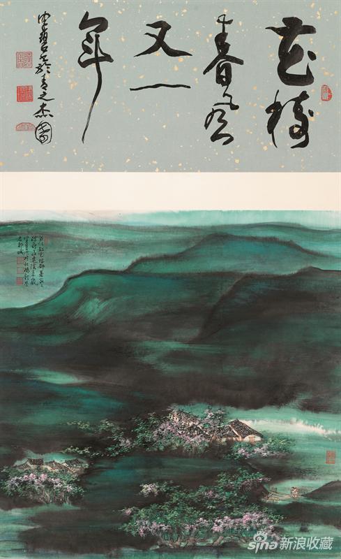 陈佩秋作品 花树春风又一年